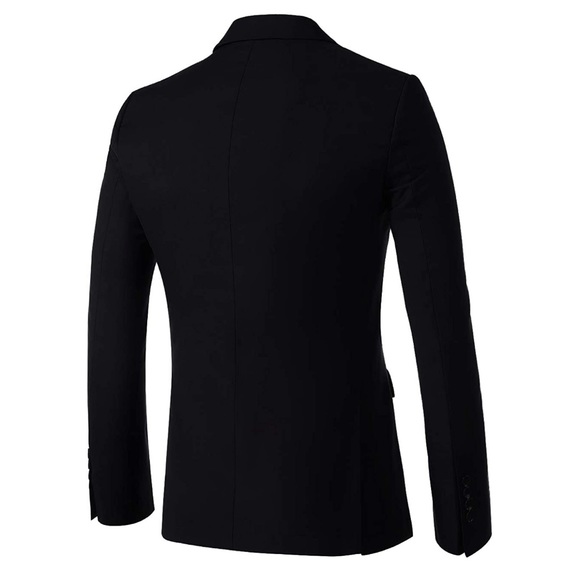 Mens Two Button Notch Lapel Slim Fit 3 Piece Suit - Picture 5 of 6